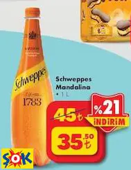 SCHWEPPES MANDALİNA 1 L SCHWEPPES MANDALİNA 1 L